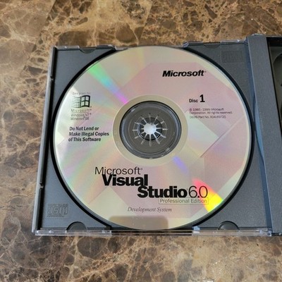Microsoft Visual Studio 6.0 6 Professional 659-00391 RETAIL Box | eBay