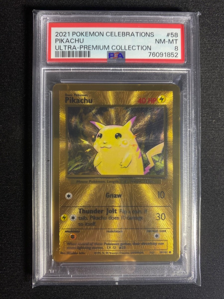 2021 Pokemon Celebrations 25th ANNIVERSARY Pikachu Gold Metal #58