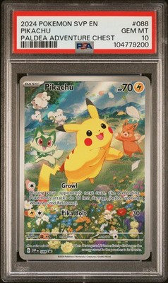 PSA 10 Pikachu 088 Scarlet & Violet Holo Black Star Promo Pokemon