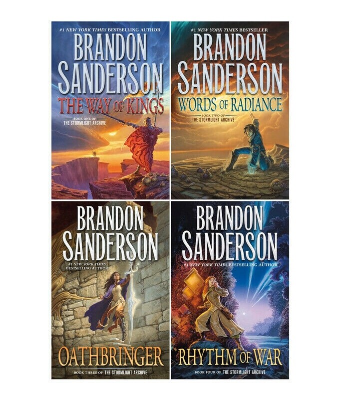 Stormlight Archive Brandon Sanderson 4 BOOK COMPLETE SERIES NEW