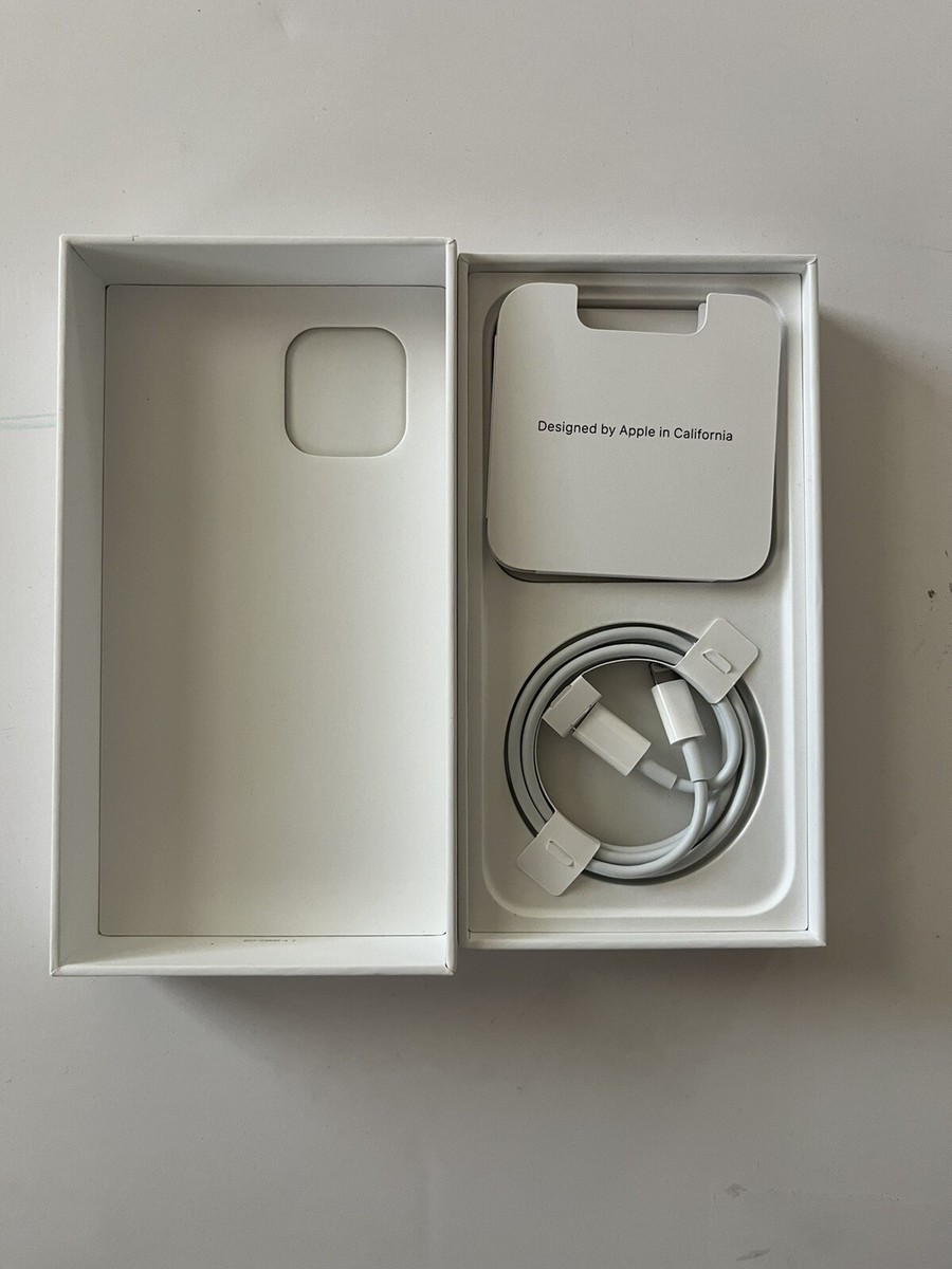 Apple iPhone 12 GREEN 64 GB EMPTY BOX ONLY W/ Cable, Sticker & SIM