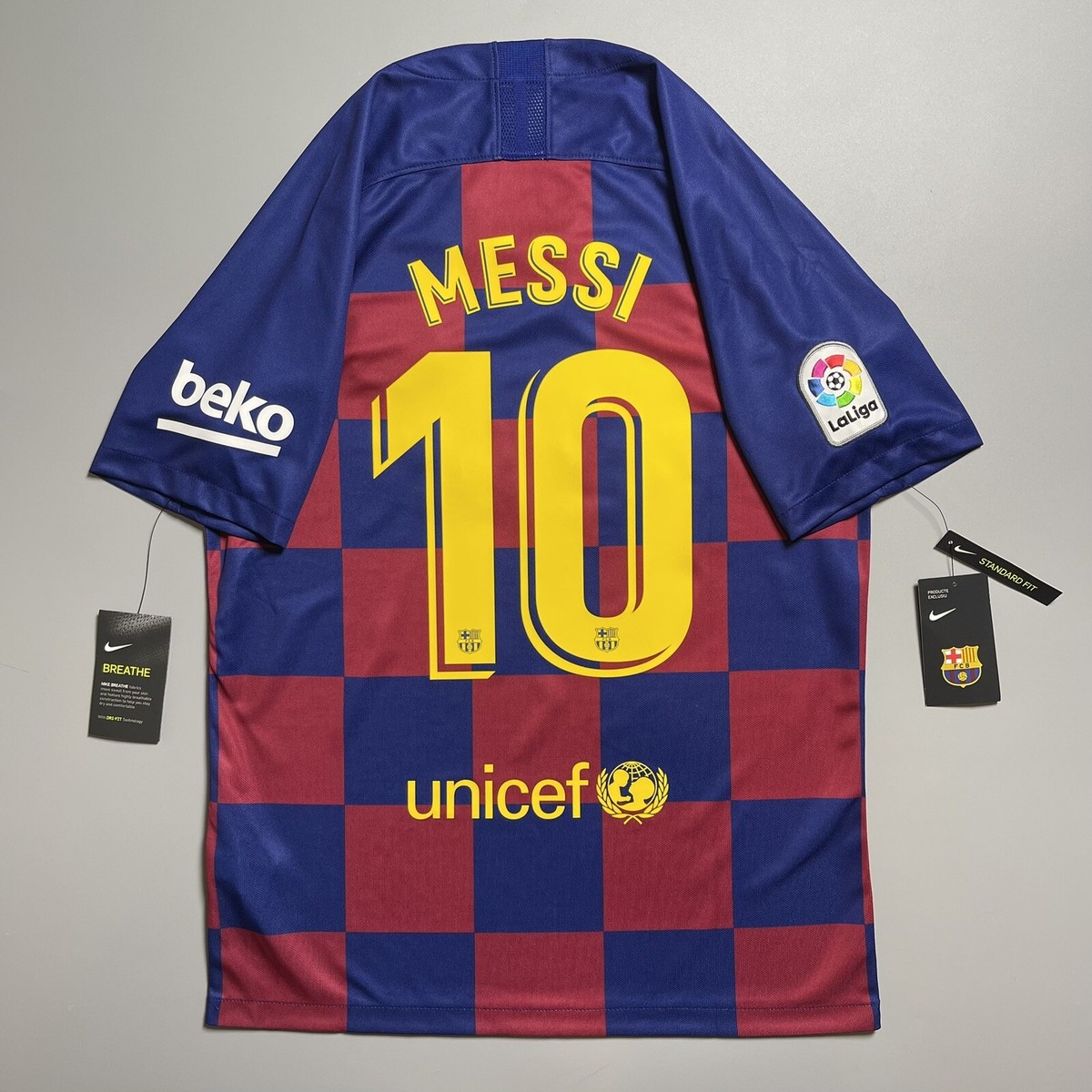 BARCELONA NIKE 2019/2020 FOOTBALL HOME JERSEY #10 MESSI SIZE “M
