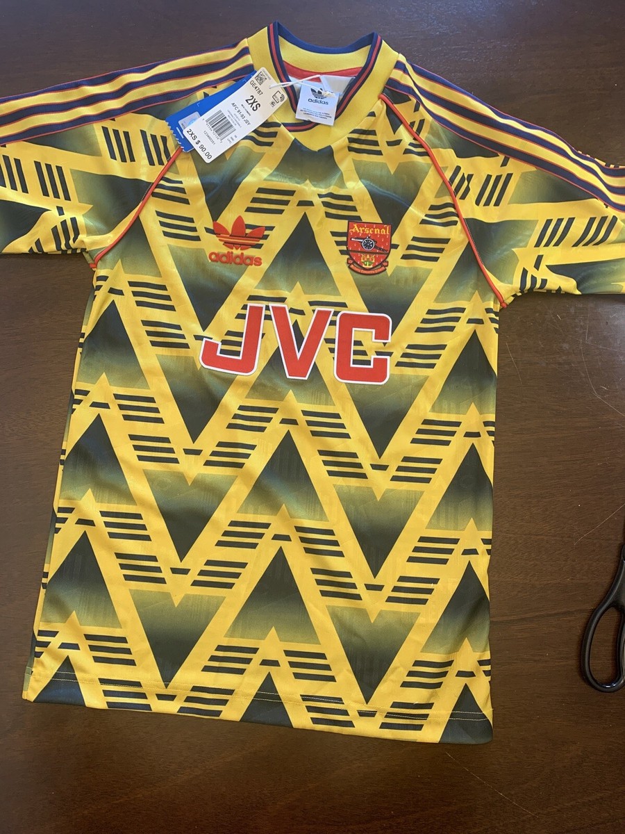 Adidas Retro Arsenal 91-93 Away Jersey Bruised Banana 1991-1993