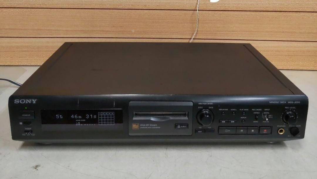 Sony MDS-JE510 MiniDisc Recorder - Black for sale online | eBay