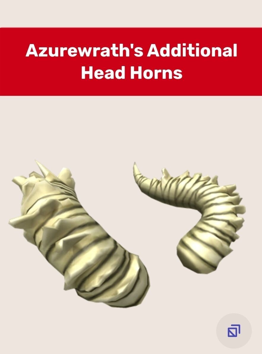 Roblox Toy Code Series 2 Azurewraths Additional Head Horns Sent In