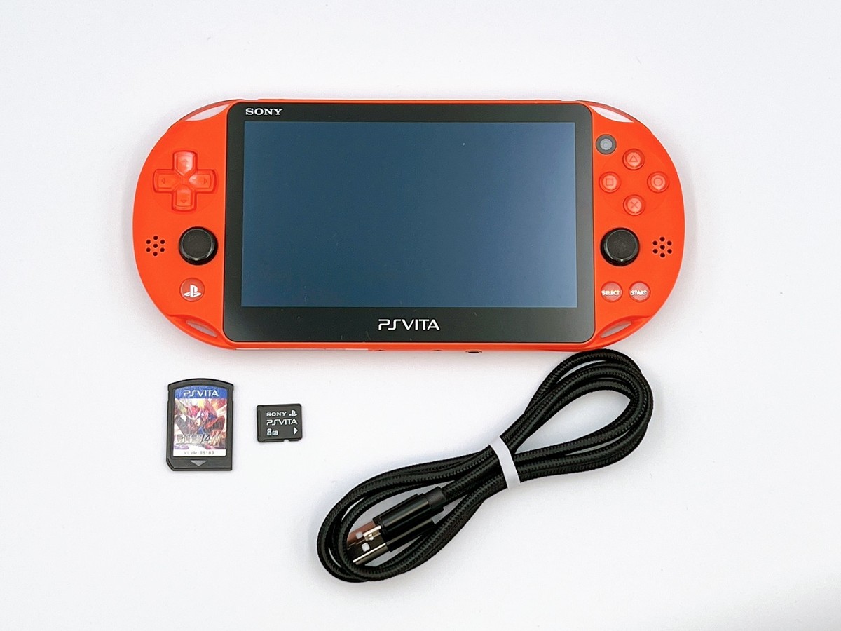 PS Vita PCH-2000 Neon Orange Console Sony PlayStation SD Soft