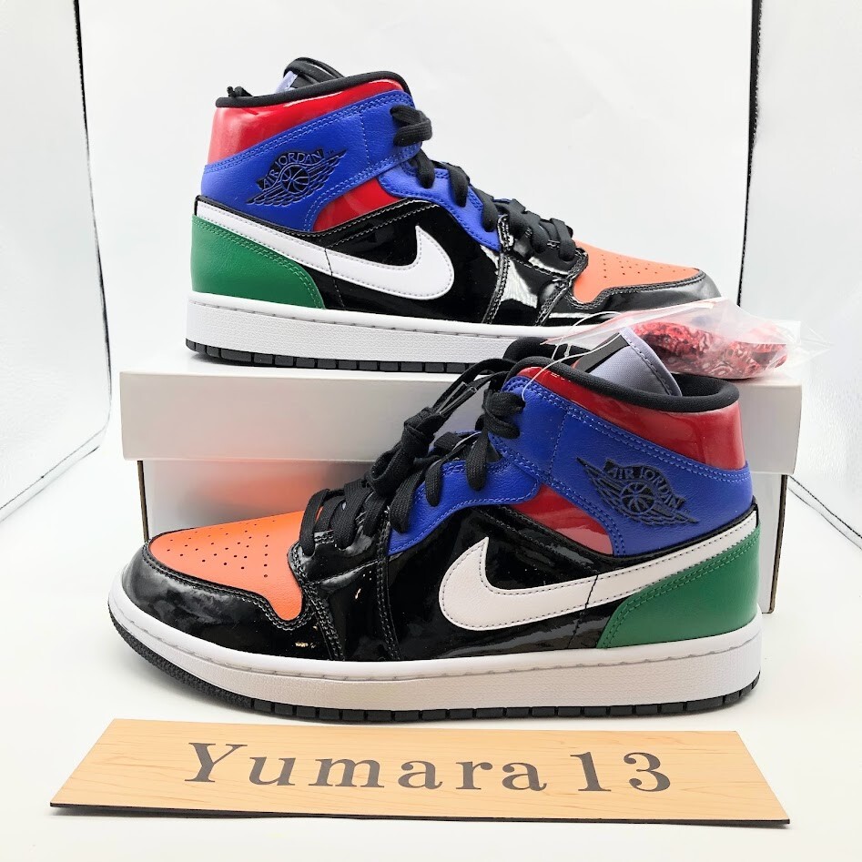 Nike WMNS Air Jordan 1 Mid SE Multi Patent CV5276-001 Women's Size