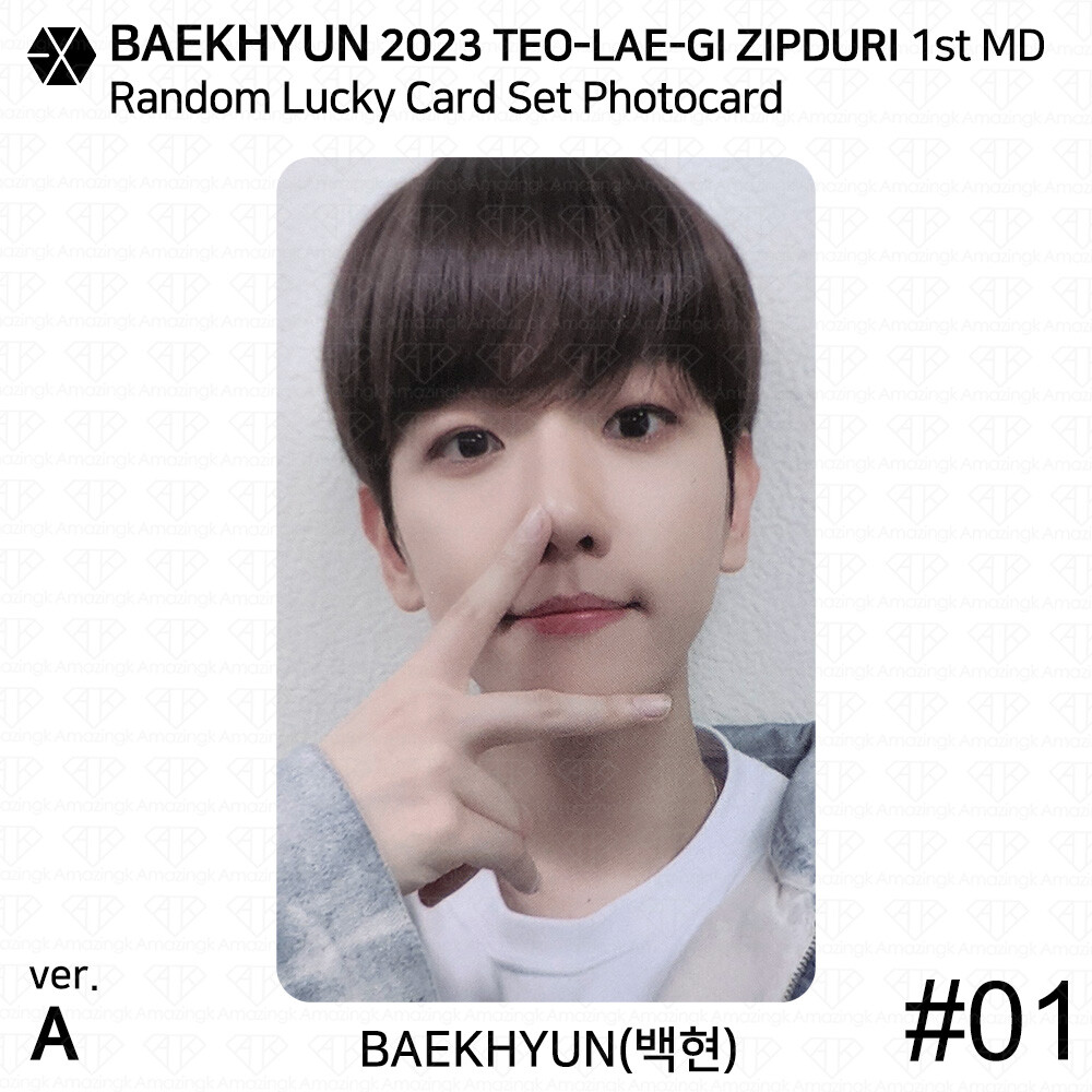 EXO BAEKHYUN TEO-LAE-GI ZIPDURI Random Lucky Card Photocard KPOP K