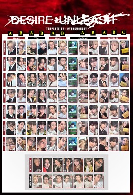 ENHYPEN x DESIRE:UNLEASH ALL PHOTOCARD weverse OFFICIAL make you