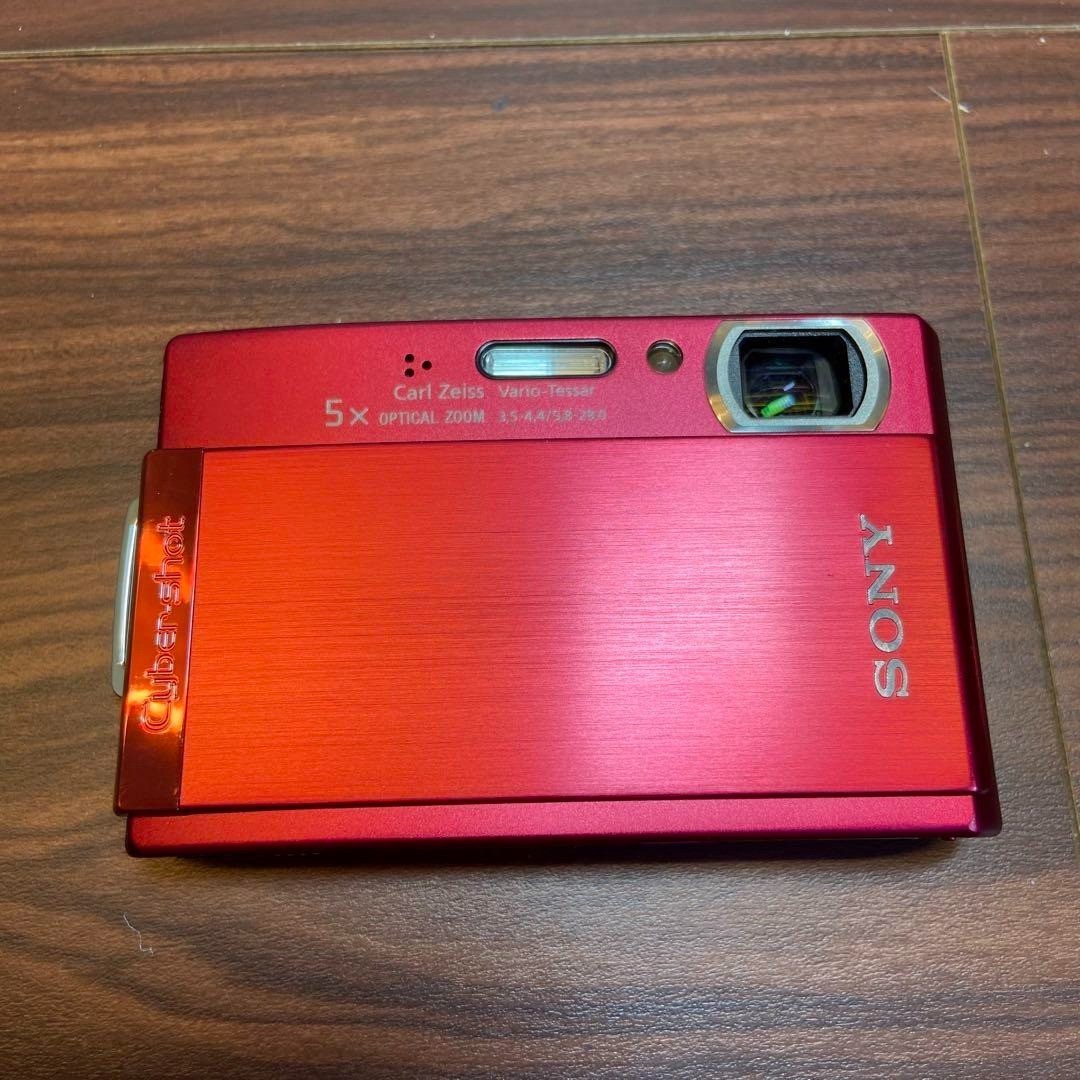 Sony Cyber-shot DSC-T300 10.1MP Digital Camera - Red for sale