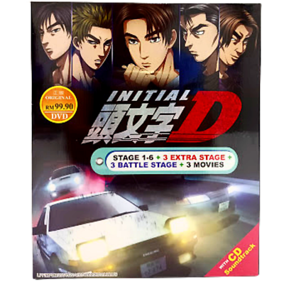 INITIAL D Stage1-6+3Extra Stage+3Battle Stage+3Movies Anime DVD