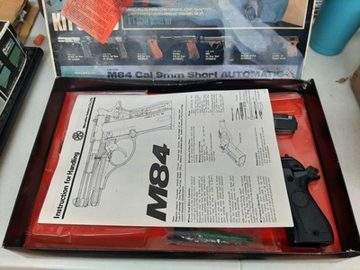 Vintage 1984 Marushin Japan M84 Cal 9mm Short Automatic Cap Gun