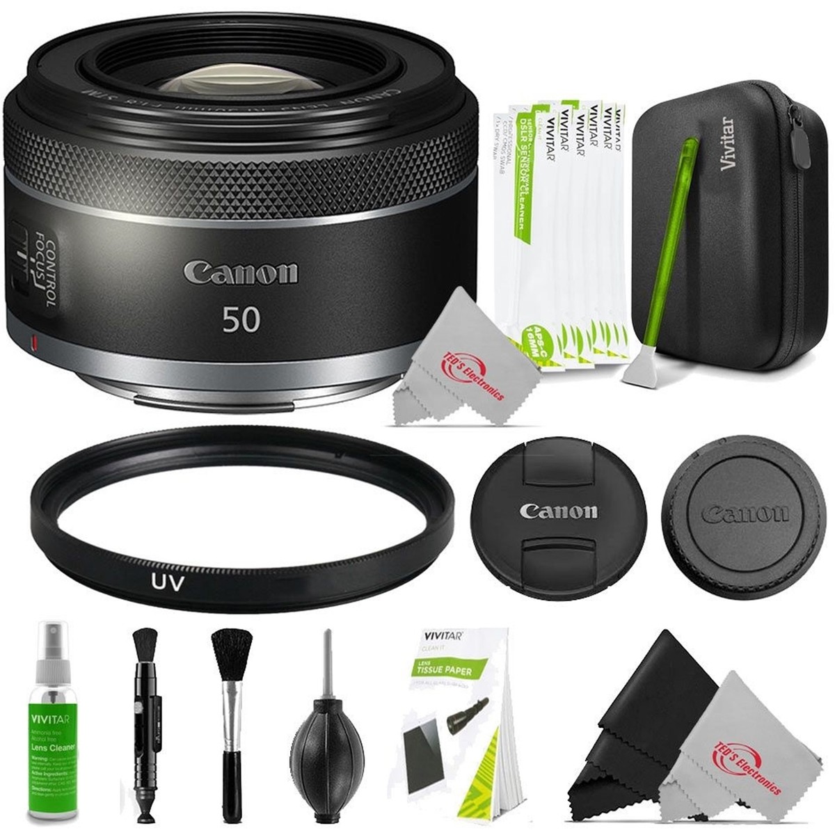 Canon RF 50mm f/1.8 STM Lens with UV Filter Accessory Kit | eBay