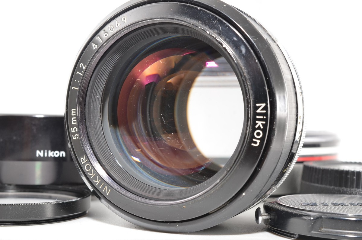 Nikon Nikkor 55mm f1.2 MF Ai F-mount #2377 [Includes many
