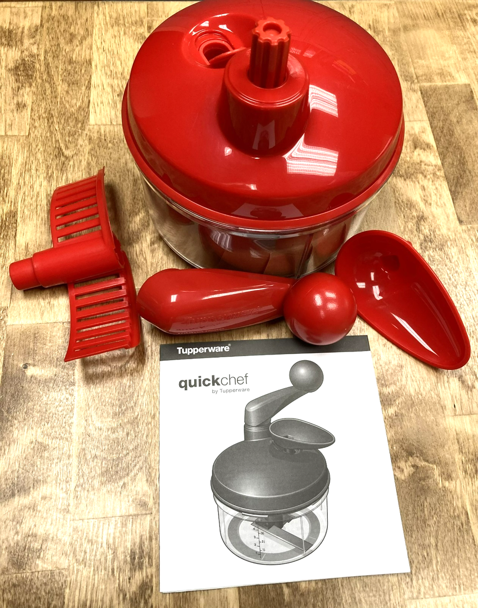 Tupperware Quick Chef Pro System-Manual Turn Handle Food Processor