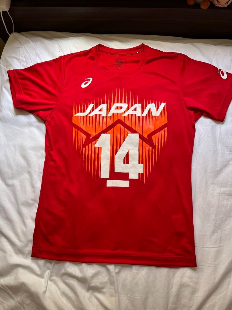 asics Yuki Ishikawa volleyball Japan Official Support T-shirt M