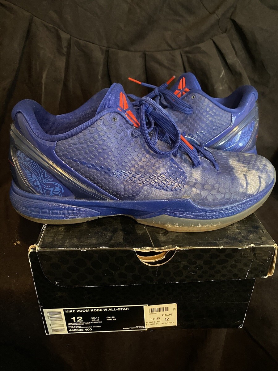 Nike Zoom Kobe VI 6 All Star East LA ASG PE Drenched Blue Silver