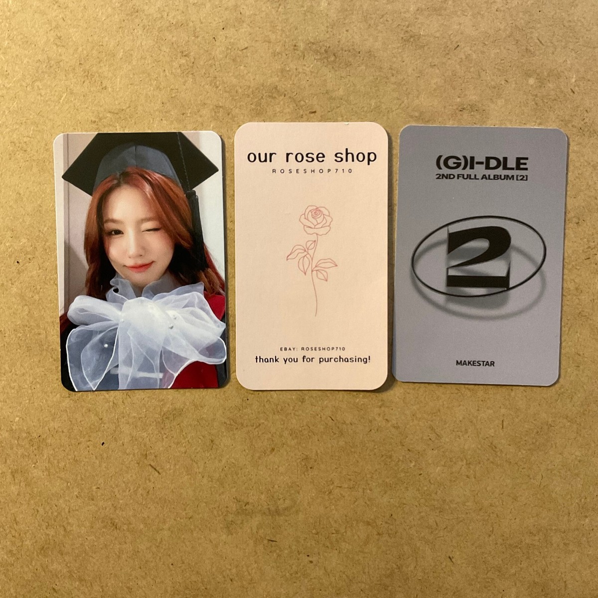 G)I-DLE gidle Two 2 Makestar PC Lucky Draw LD (Varsity/Grad