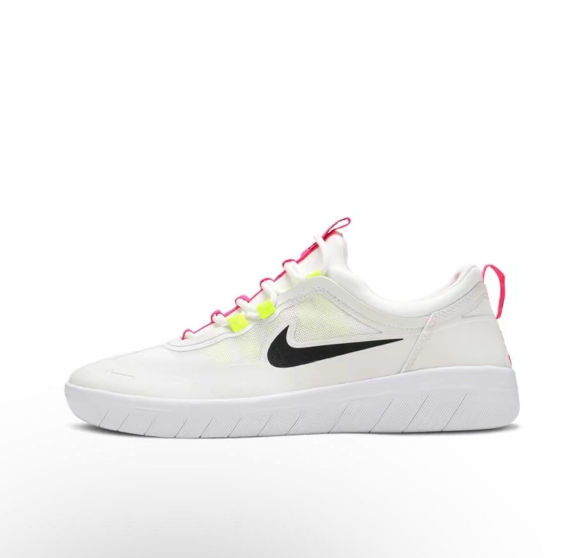 Nike SB NYJAH FREE 2 Summit White Black White Volt BV2078-102 (816