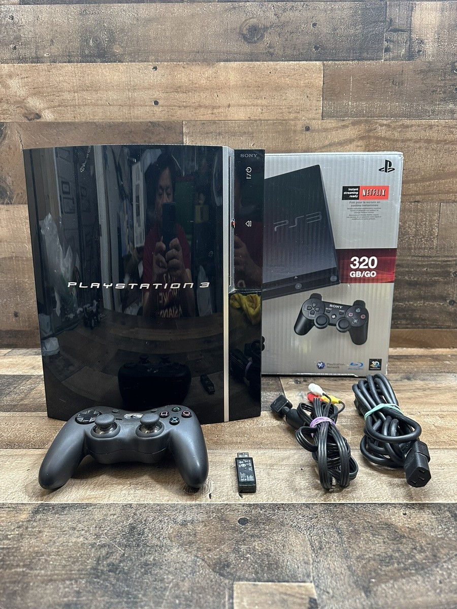 Sony PlayStation 3 Slim 320GB /GO Console - Charcoal Black Tested