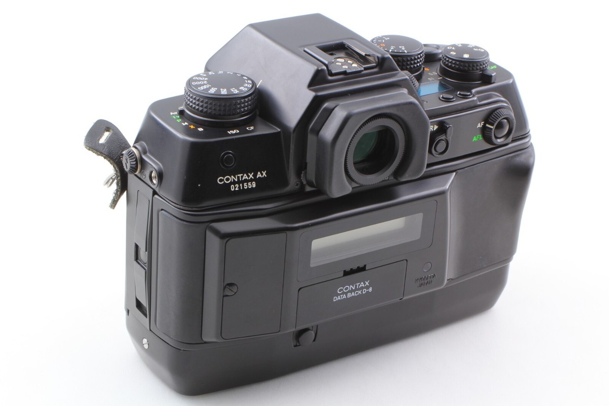 LCD Works !【 Mint w/ DATA BACK D-8 】 Contax AX C/Y SLR Film