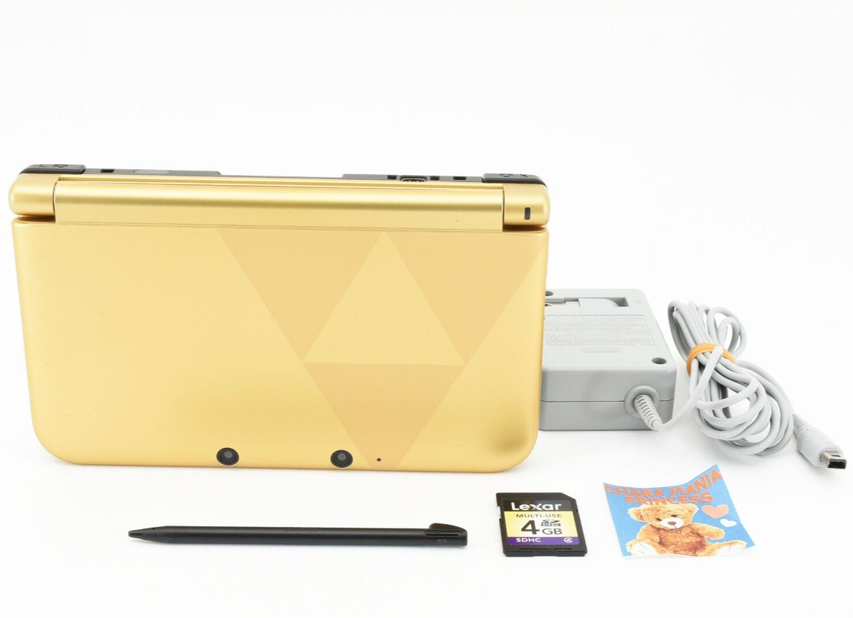 Nintendo 3DS XL LL Console Zelda A Link Between Worlds LE Gold w
