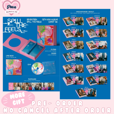 SEVENTEEN 12th mini album SPILL THE FEELS Carat ver binder + set