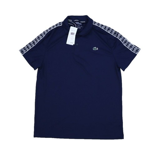 LACOSTE - Andy Roddick Men's Size 4 (M) Black Stripe Tennis Polo
