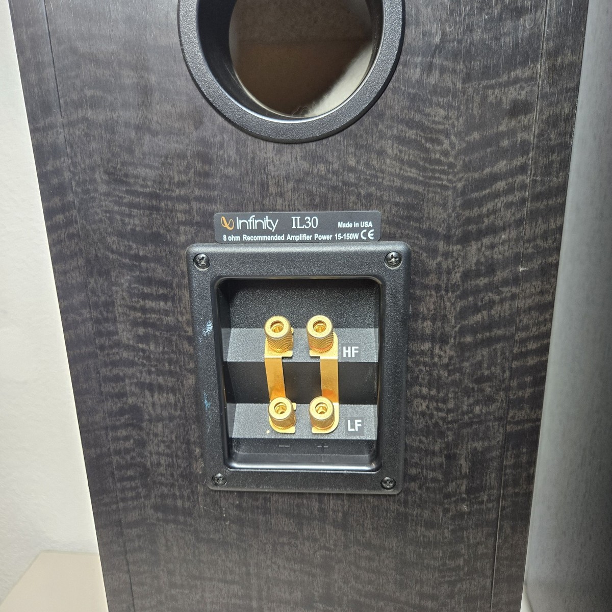 Pair INFINITY Black Onyx Interlude IL30 Bi-Wired Front Tower