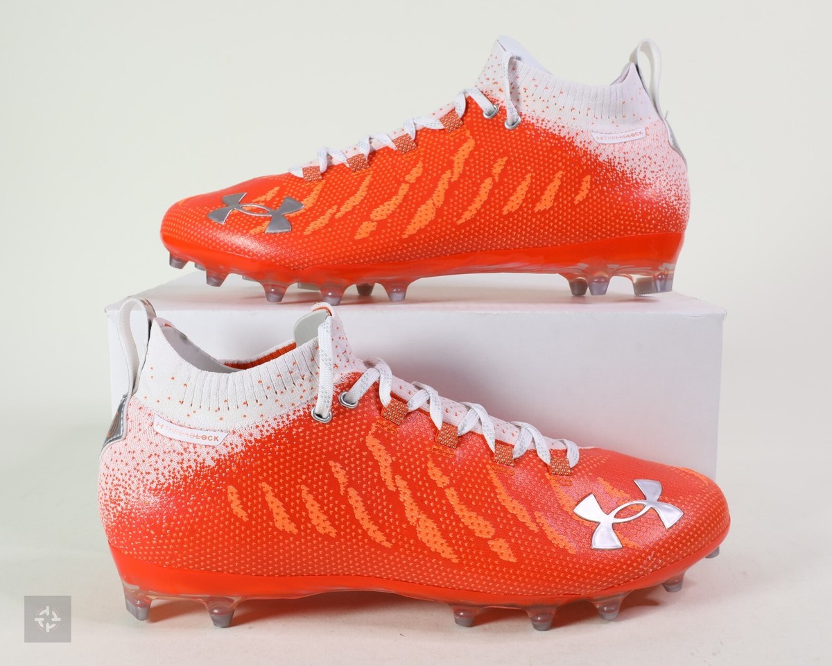 Under Armour Spotlight Lux MC Orange Football Cleats Size 12.5