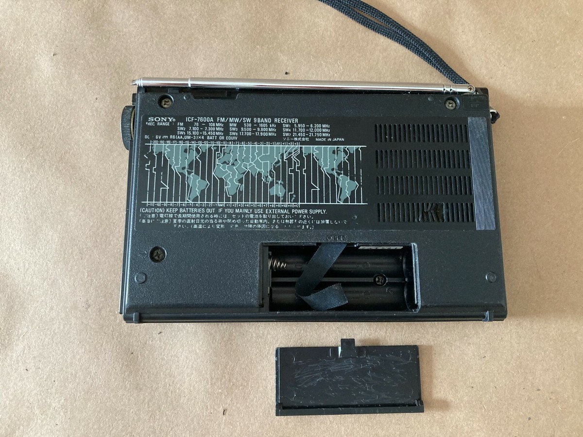Sony ICF-7600A Radio w/antenna w/strap functional ||READ DESC|| | eBay