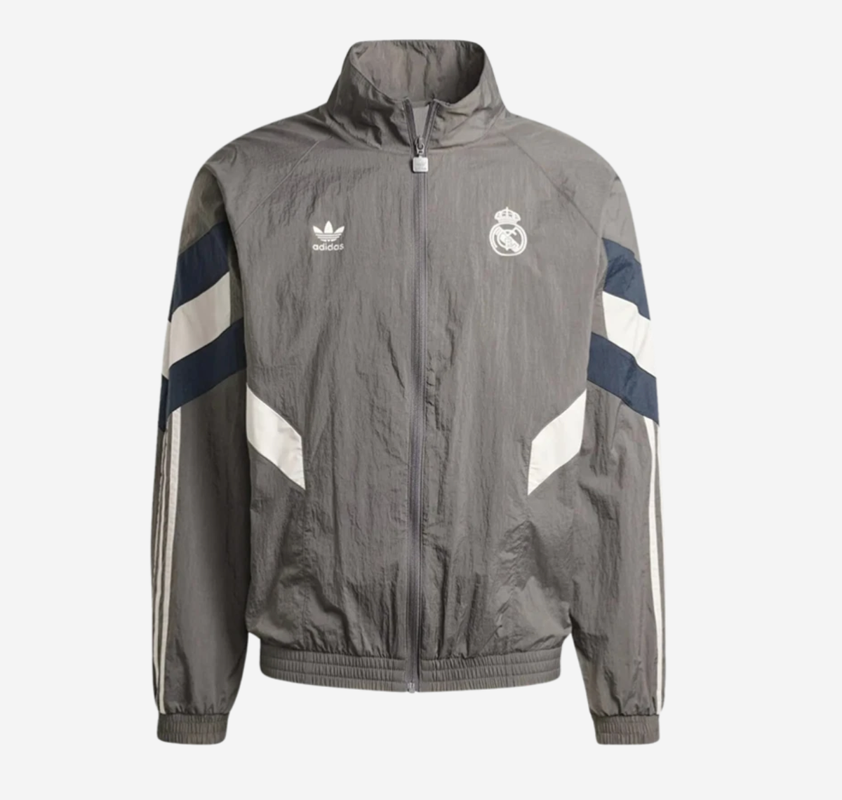 Adidas Real Madrid Originals Track Top Jacket Charcoal Grey Asian