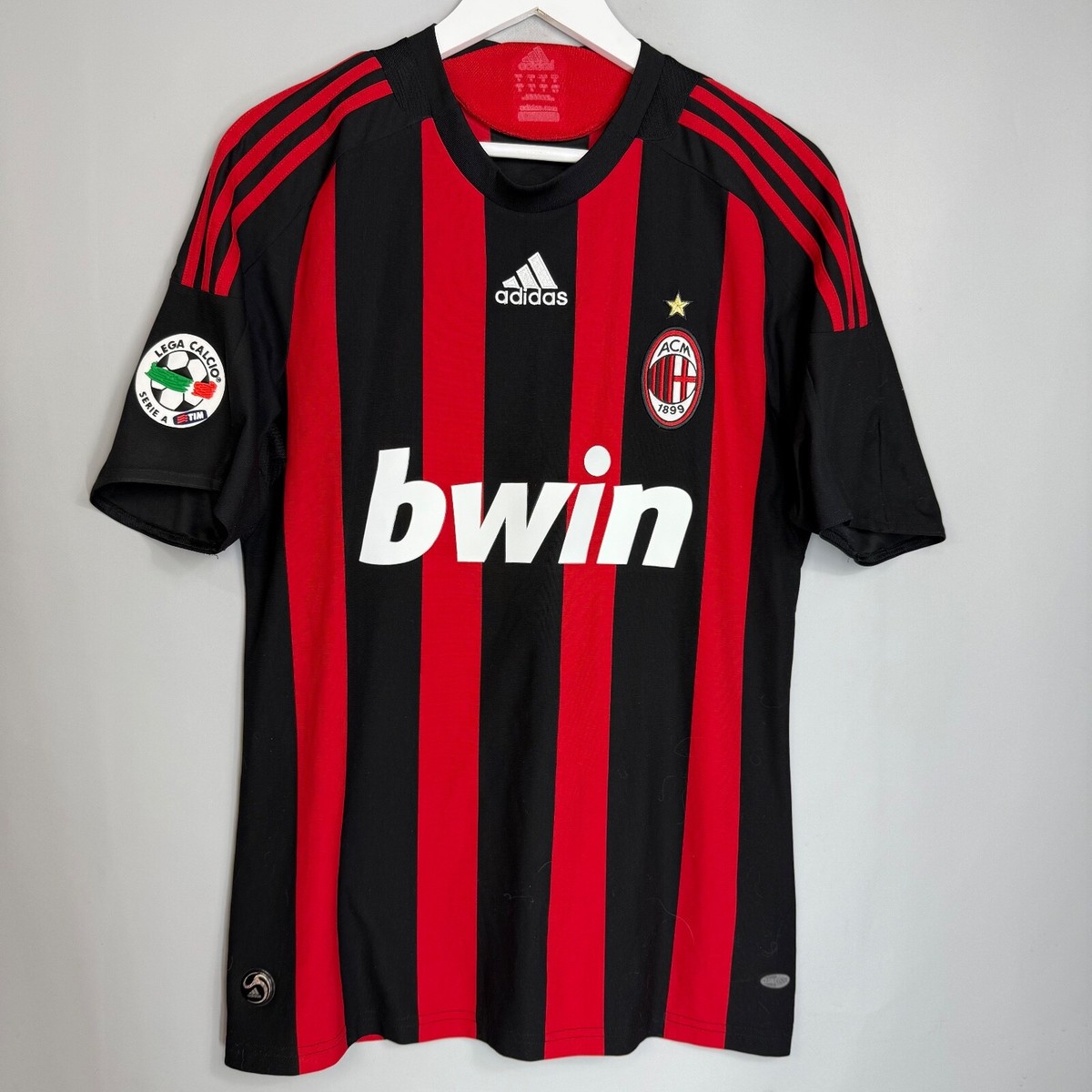 AC MILAN ITALY 2008 2009 HOME FOOTBALL SHIRT JERSEY #32 BECKHAM
