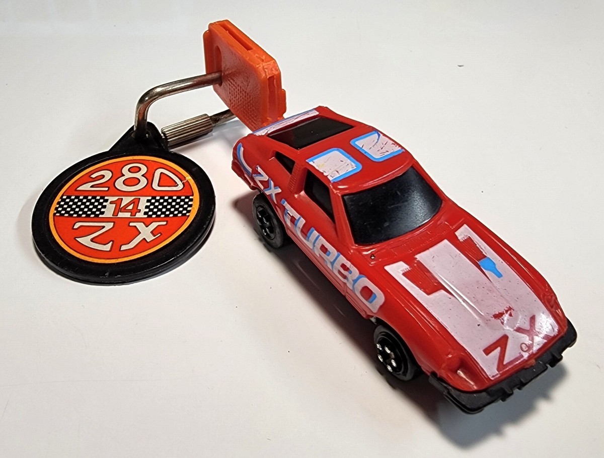 VINTAGE 1980 Kidco Burnin' Key Cars Red Datsun Turbo 280ZX Plastic