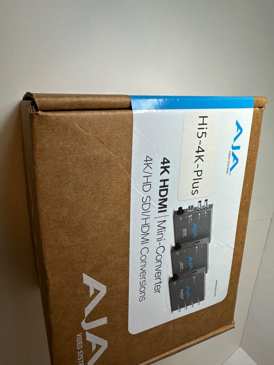 AJA Hi5-4K-Plus Pristine 3G-SDI to HDMI 2.0 Mini-Converter NEW