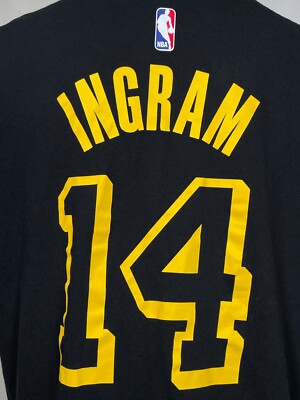 Brandon Ingram #14 Los Angeles Lakers NBA Nike Black Jersey Style