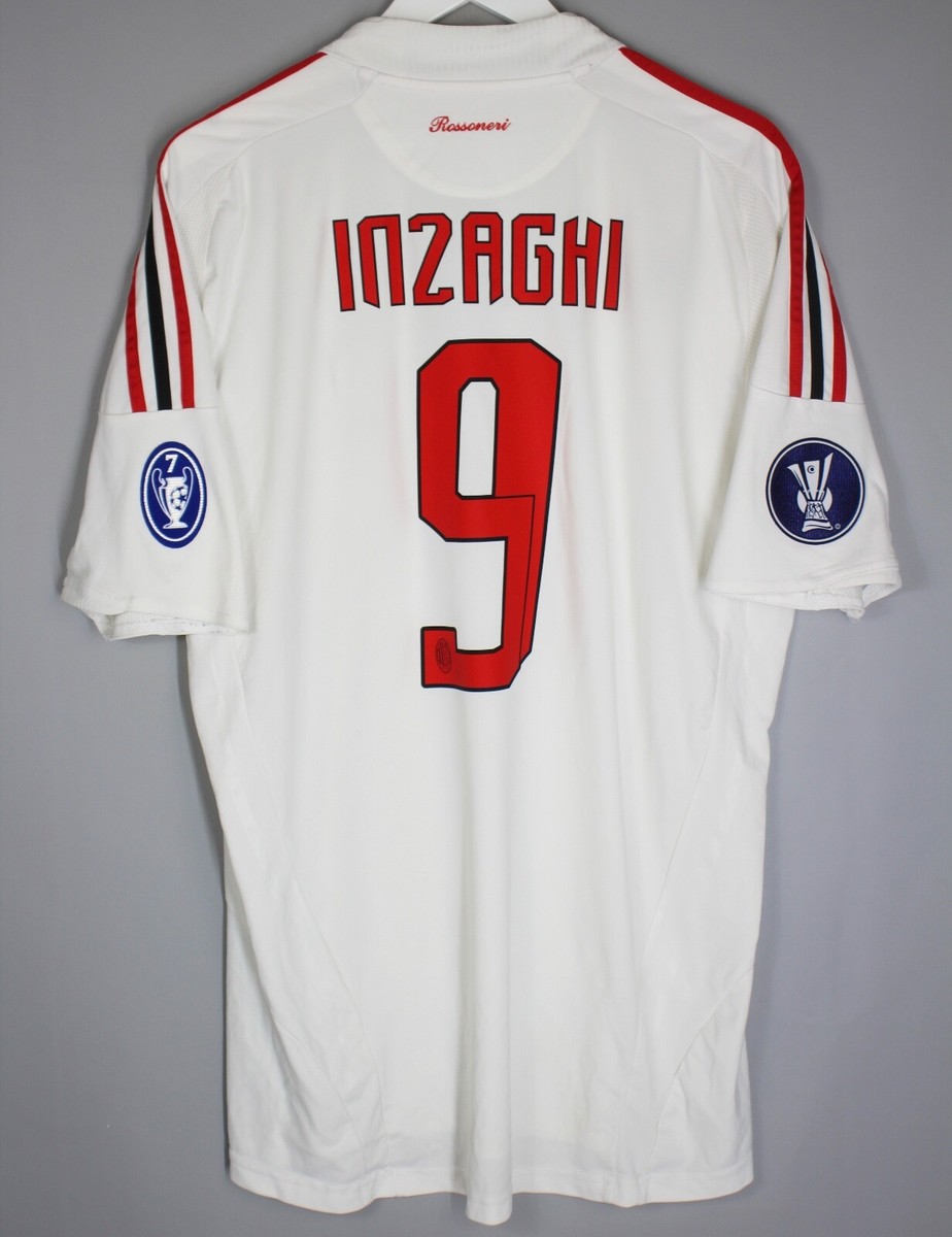 AC MILAN ITALY 2008 2009 AWAY FOOTBALL SHIRT JERSEY #9 INZAGHI