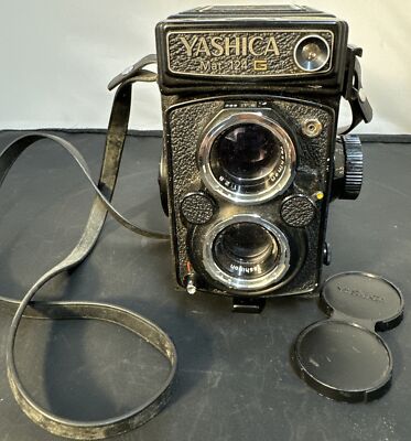 ☆外観極上、シャッター不良☆ ヤシカ ASHICA Mat-124G 二眼中判