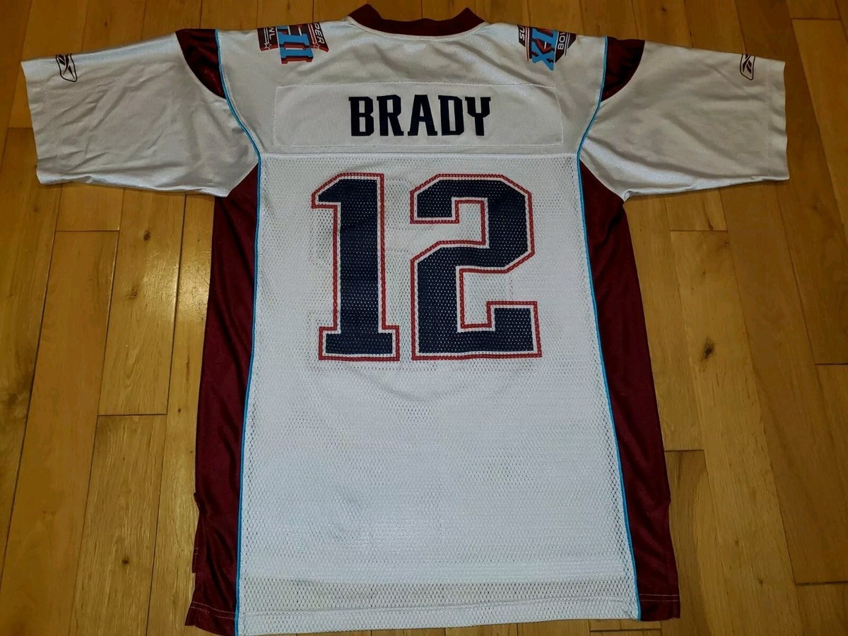 2007 Reebok Tom Brady NEW ENGLAND PATRIOTS Super Bowl XLII 42 NFL