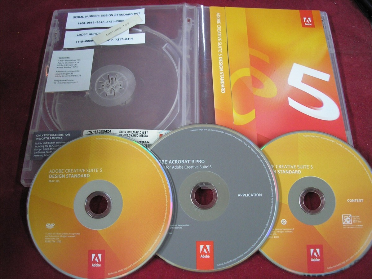 Adobe Creative Suite 5 CS5 Design Standard For MAC OS Full Retail