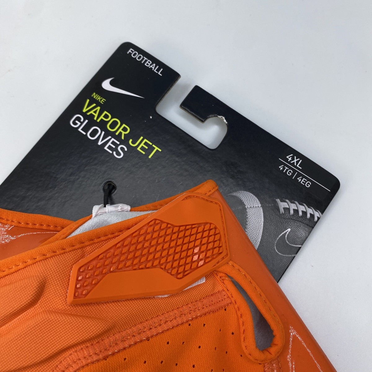 NEW Nike Vapor Jet 6.0 NFL Football Gloves Orange Men Size's 4XL