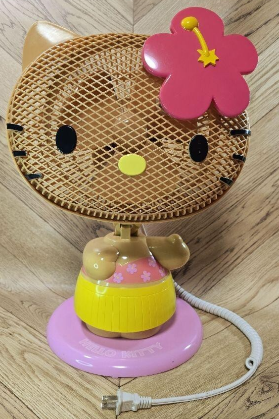 Sanrio Hello Kitty Crip & Personal Electric Fan DPM-185KT Sun Tan