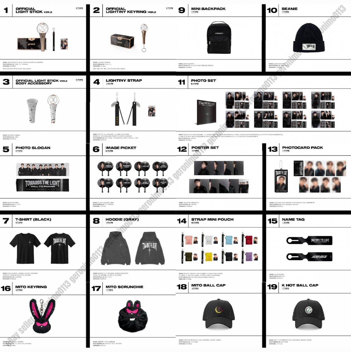 ATEEZ ミニポスターセット ソウルコン公式グッズ ATEEZ ミニポスター