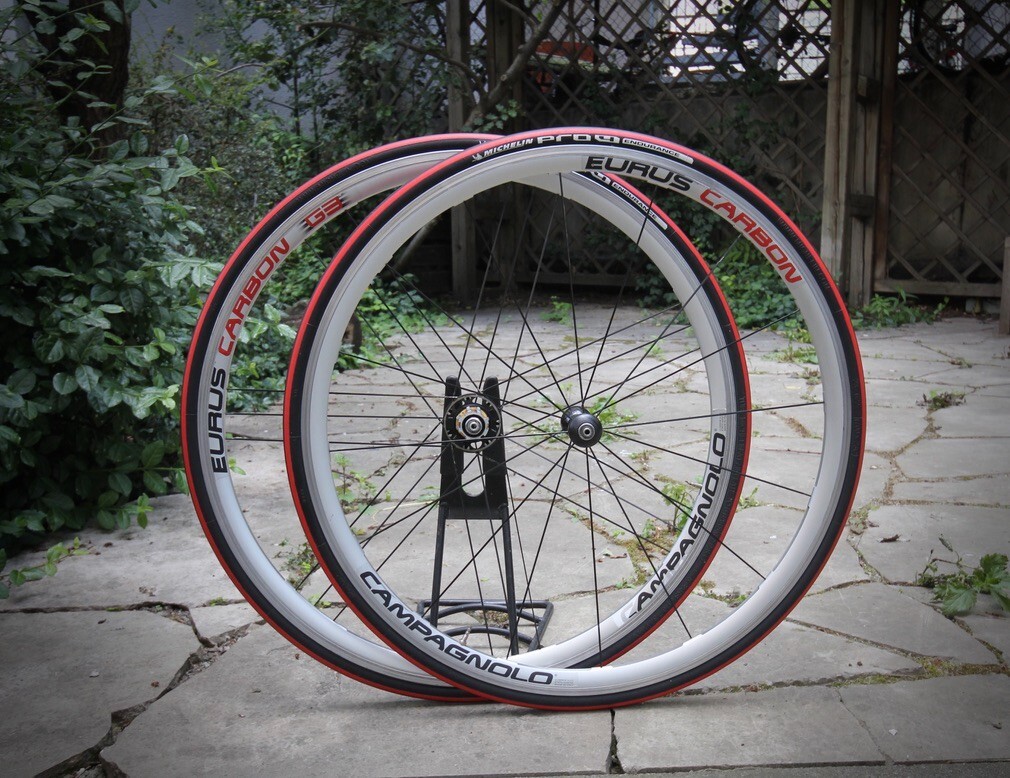 Campagnolo Eurus Carbon G3 Wheel Set / Clincher 700C / Silver 16