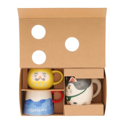 Starbucks Japan 2025 Mug Set Mt. Fuji Daruma Komainu | eBay