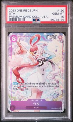 PSA 10 GEM MINT JAPANESE ONE PIECE 2023 Uta OP02-120 Premium Card