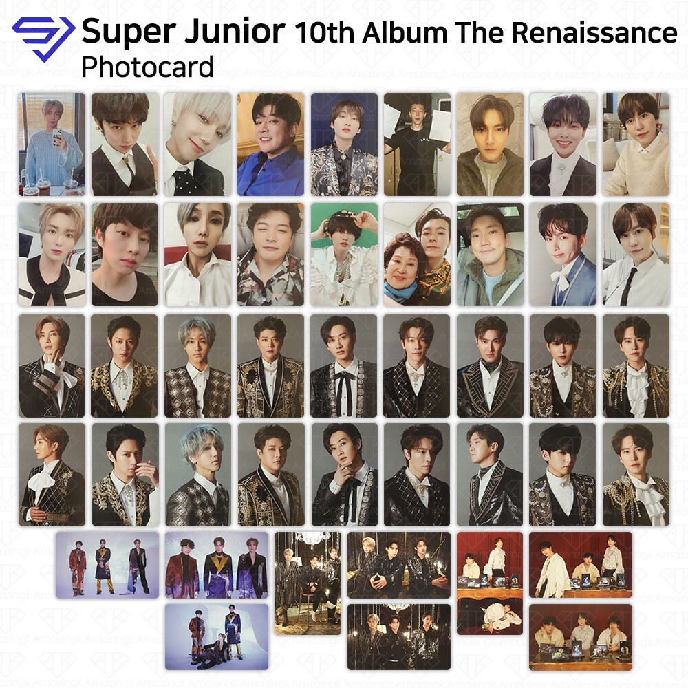 Super Junior SJ 10th Album The Renaissance Official Photocard KPOP