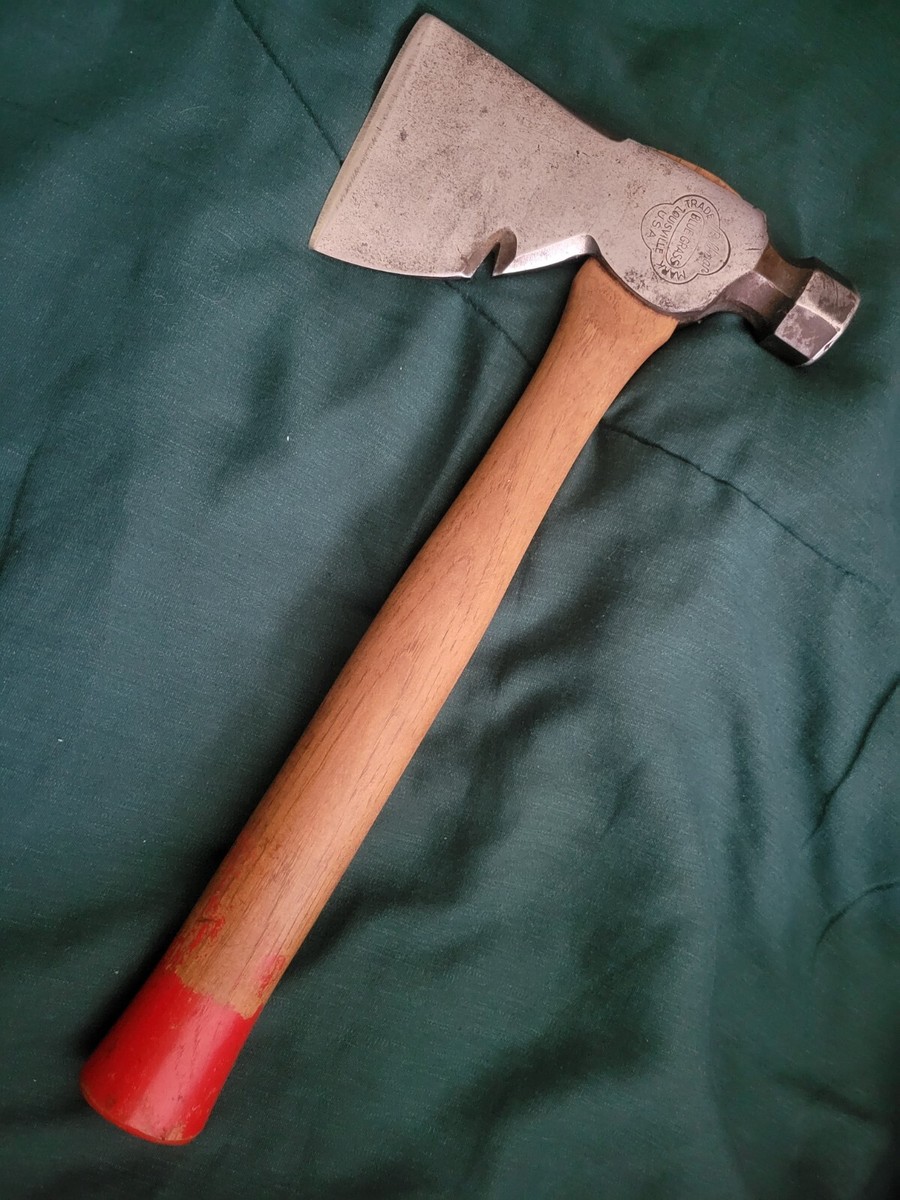 Vintage Belknap Bluegrass HALF HATCHET with Bell Logo. New handle