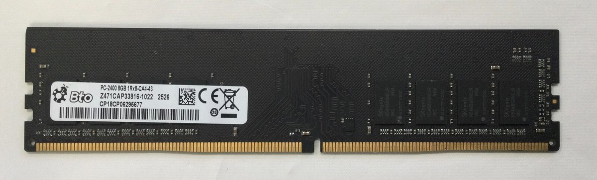 BTO 8GB 1Rx8 DDR4-2400 Z471CAP33816-1022 | eBay
