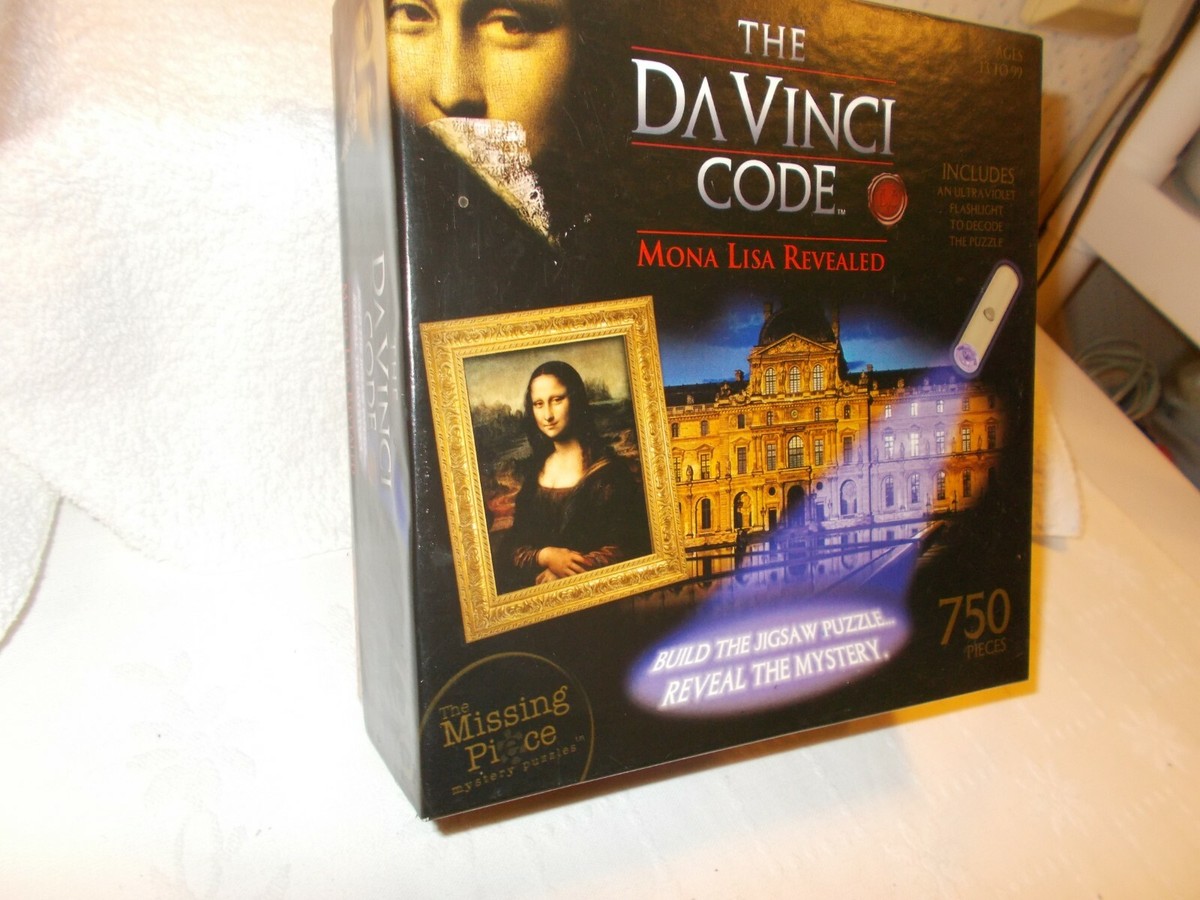 The DaVinci Code Puzzle Mona Lisa Revealed 2006 750 Pieces Rose